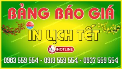 Báo giá In Lịch Tết 2027