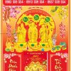 Bìa Lịch Bloc Dán Nổi 3D Phúc Lộc Thọ