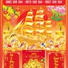 Bìa lịch gắn bloc Thuận Buồm Xuôi Gió
