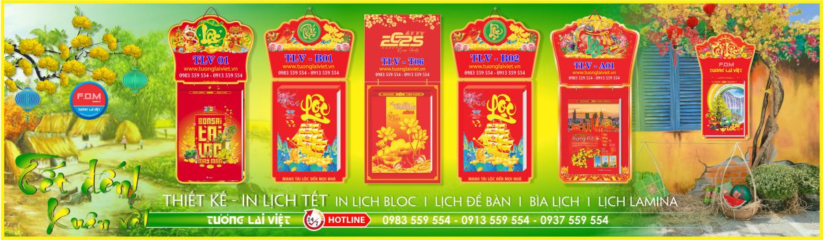 In Lịch Bloc Khổ Lớn 38x54